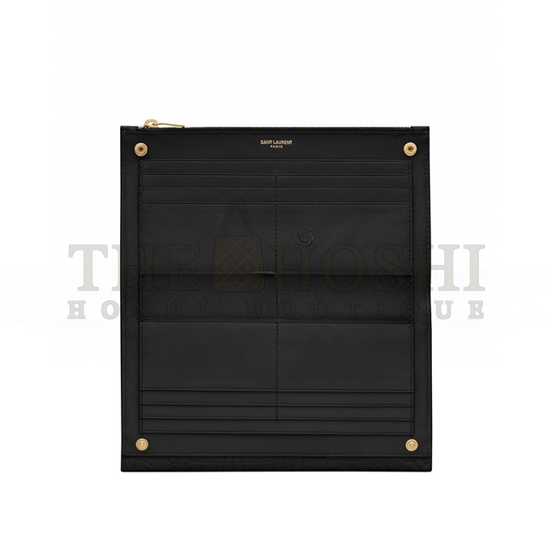 Y51 UPTOWN POUCH IN CROCODILE-EMBOSSED SHINY LEATHER 582124DND1J1000 (21.5*12*2.5cm) Master Quality